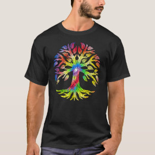 Camiseta Color del símbolo del árbol de la vida