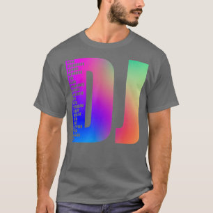 Camiseta Color DJ - Music Beat Disk Jockey