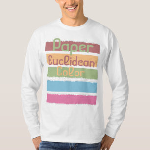 Camiseta Color euclidiano de papel