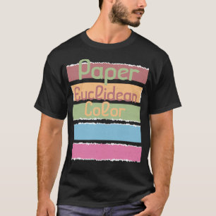 Camiseta Color euclidiano de papel