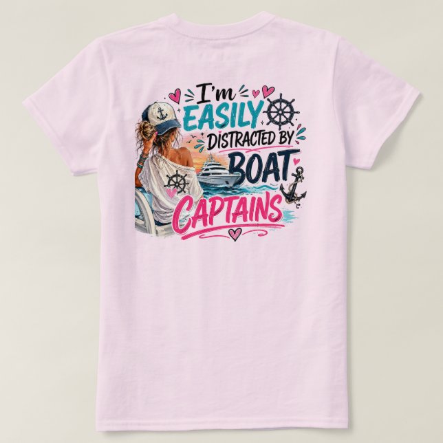 Camiseta Color Fácilmente Distraído (Reverso del diseño)