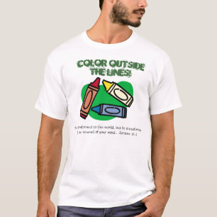 Camiseta Color fuera de las líneas