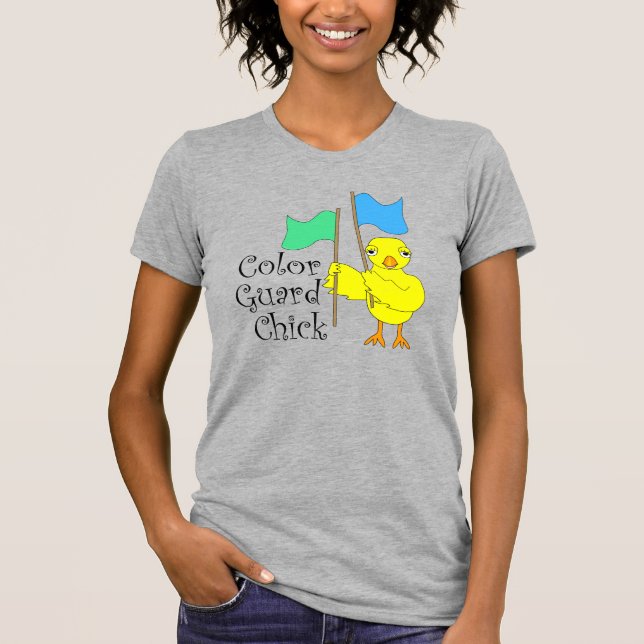 Camiseta Color Guard Chick Text (Anverso)