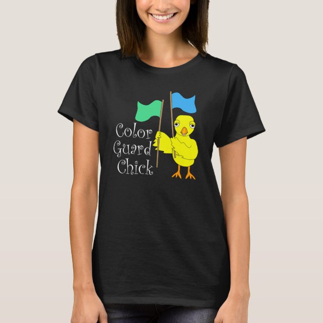 Camiseta Color Guard Chick Text (Anverso)