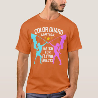 Camiseta Color Guard Marching Band Watch For Flying Objects