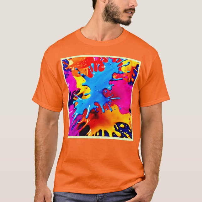 Camiseta Color intenso Splash Art (Anverso)