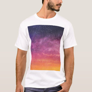 Camiseta Color mágico: Encantando el fondo del cielo.