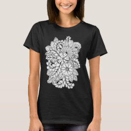 Camiseta Color Me Floral Group DIY Doodle