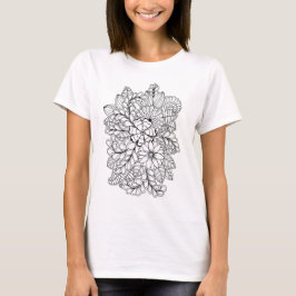 Camiseta Color Me Floral Group DIY Doodle