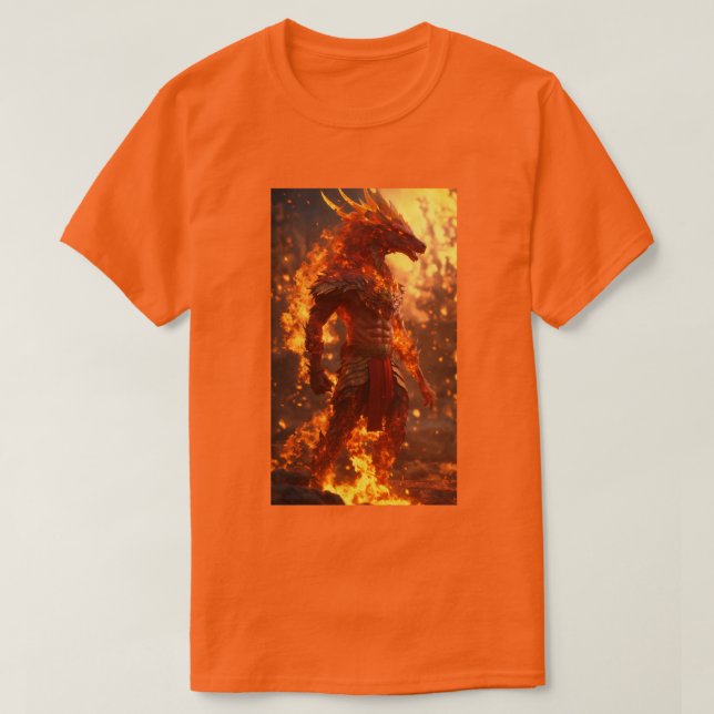 camiseta color naranja (Diseño del anverso)