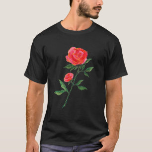 Camiseta Color negro rosa rojo