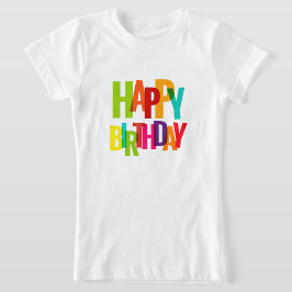 Camiseta Color Pop "Happy Birthday "Kids Tee 