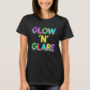 Camiseta Color retro vintage de color glow 'n' Glare 80 Dis