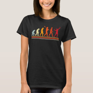 Camiseta Color retro vintage de la evolución del jugador de