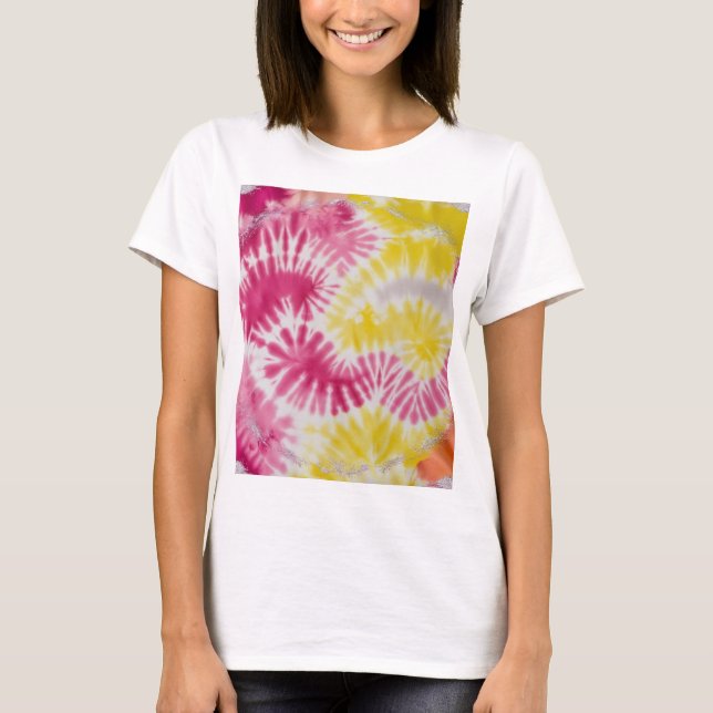 Camiseta Color Rosa Y Amarillo (Anverso)