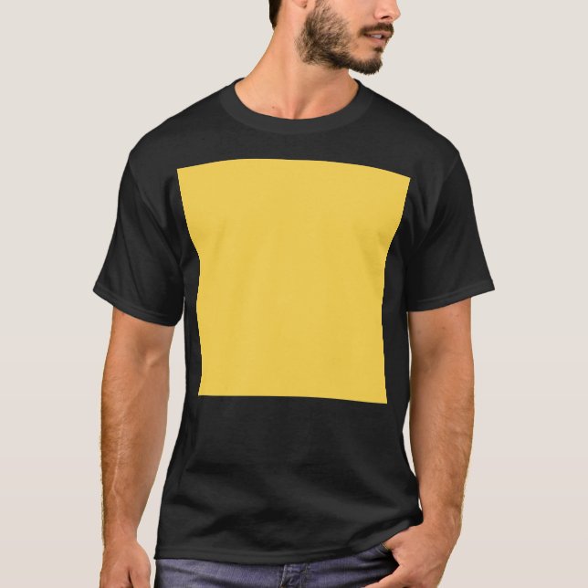 Camiseta Color sólido amarillo tropical (Anverso)
