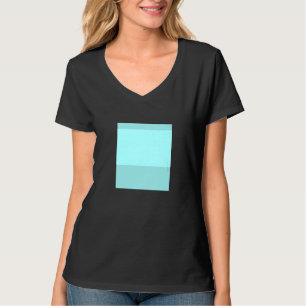 Camiseta Color sólido azul turquesa claro Color sencillo Pl