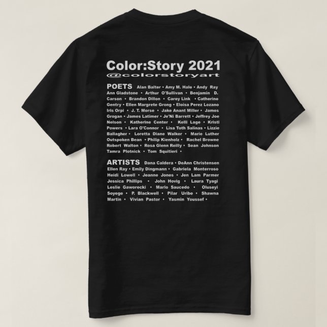 Camiseta Color:Story T (Reverso del diseño)