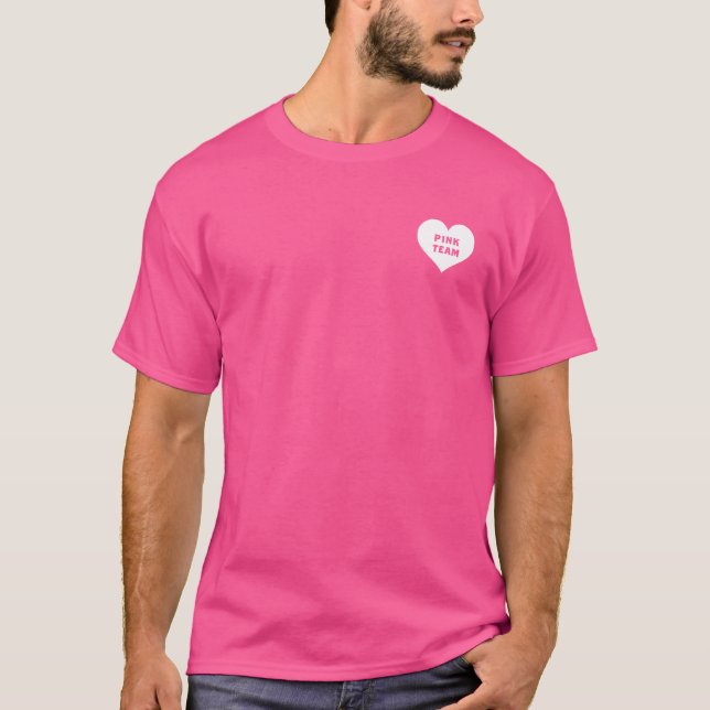 Camiseta Color War Pink Team Shirt (Anverso)