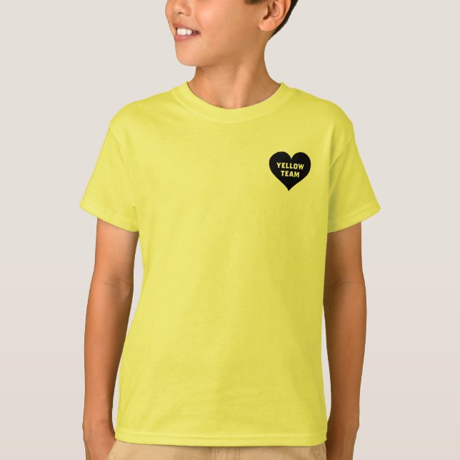 Camiseta Color War Yellow Team Shirt (Anverso)