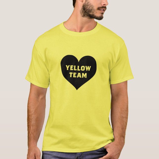 Camiseta Color War Yellow Team Shirt (Anverso)