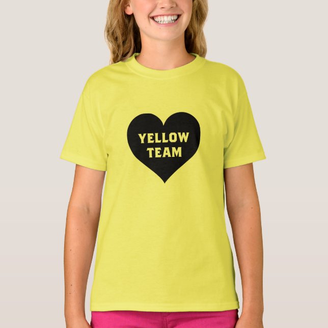 Camiseta Color War Yellow Team Shirt (Anverso)