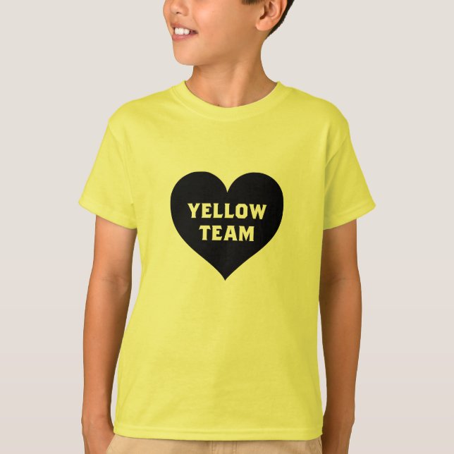 Camiseta Color War Yellow Team Shirt (Anverso)