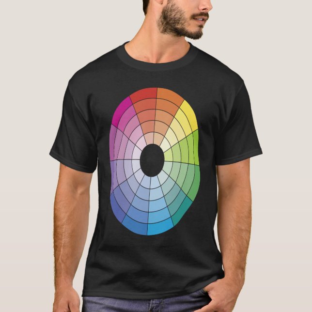 Camiseta Color Wheel Artistic Artist Cute Fun Beautiful (Anverso)