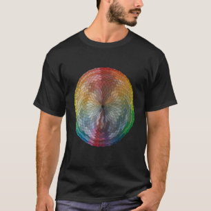 Camiseta Color Wheel Hand Drawn Digital Rainbow Art
