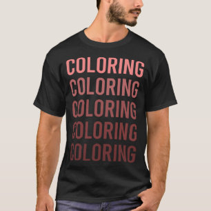 Camiseta Coloración de texto rojo