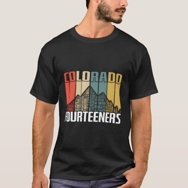 Camiseta Colorado 14Ers Senderismo Fourners (Anverso)