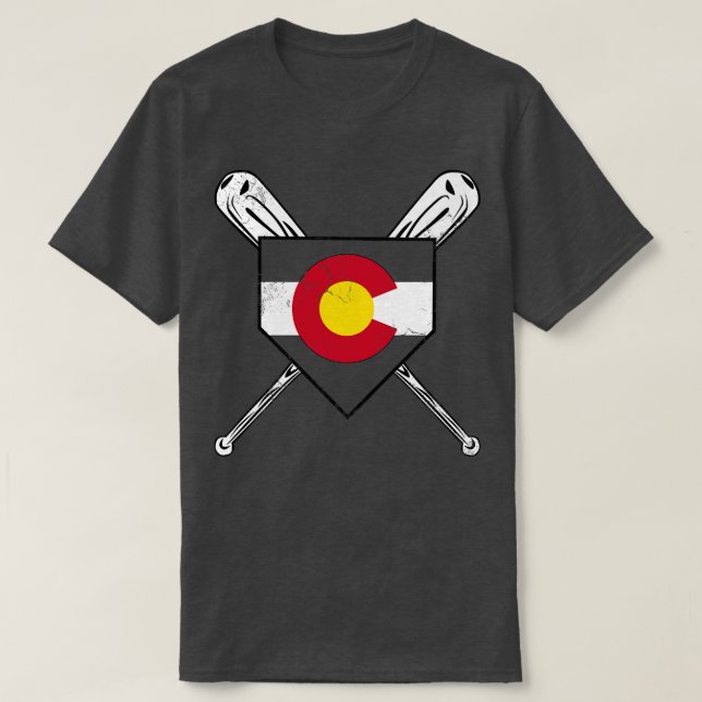 Camiseta Colorado Béisbol Home Plate (Diseño del anverso)