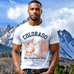 Camiseta Colorado Deer Mountain   The Centennial State