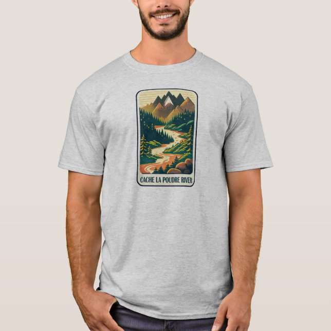 Camiseta Colorado del río Poudre (Anverso)