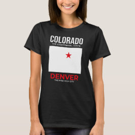 Camiseta Colorado, Denver – La ciudad de una milla de altur
