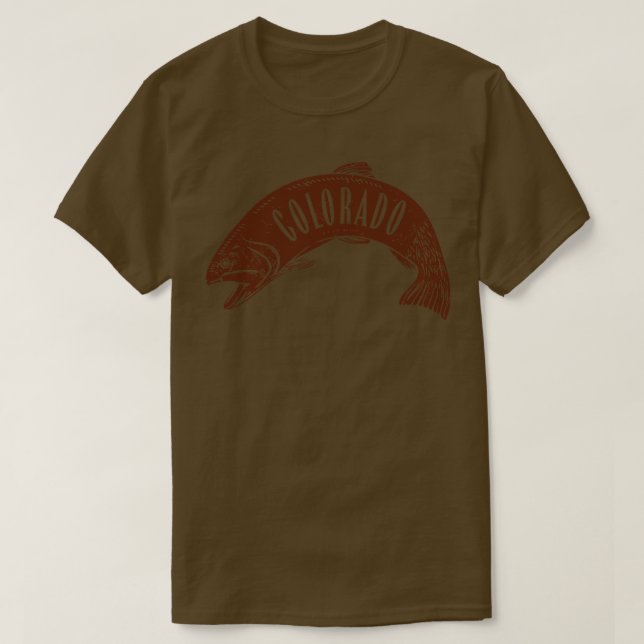 Camiseta Colorado Fish Wordmark Brown (Diseño del anverso)
