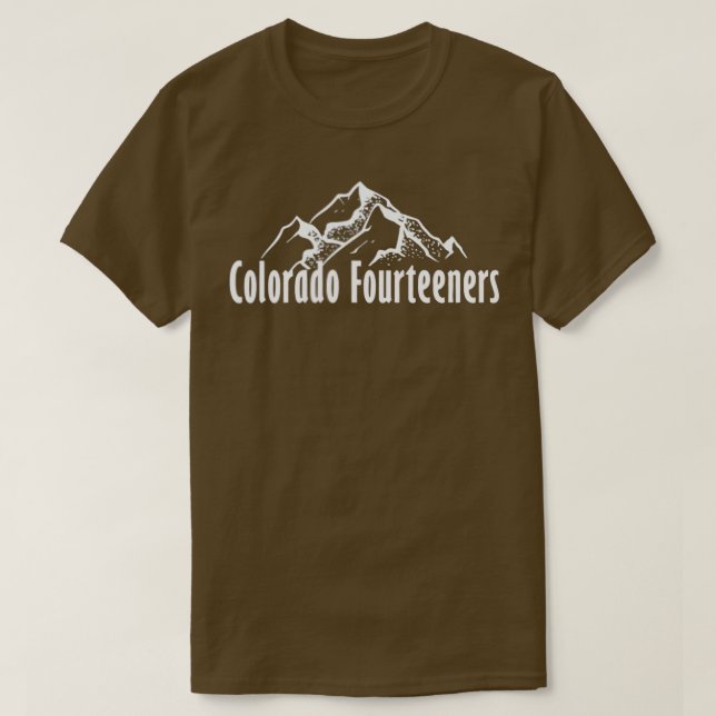 Camiseta Colorado Fourteeners 2 Sided Checklist 14ers (Diseño del anverso)