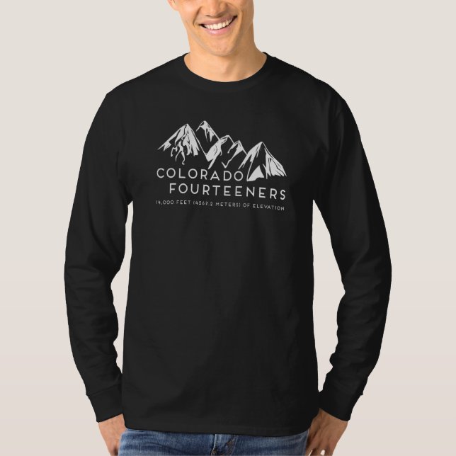 Camiseta Colorado Fourteeners Rocky Mountain State Hiker Tr (Anverso)