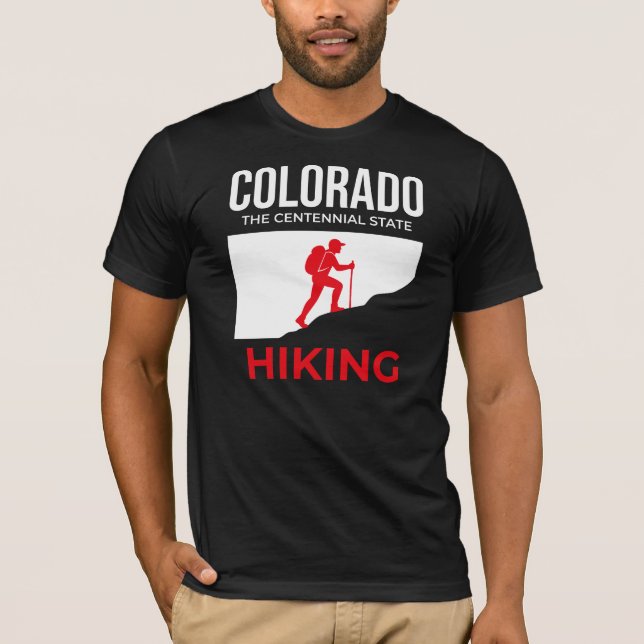 Camiseta Colorado Hiking – The Centennial Spirit (Anverso)