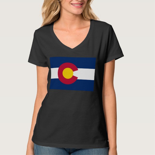 Camiseta Colorado: La centenaria bandera de los Estados Uni (Anverso)
