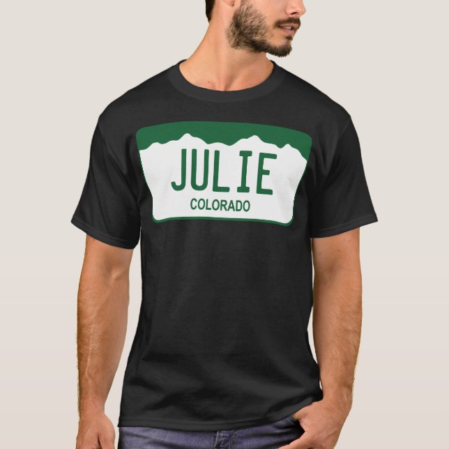 Camiseta Colorado License Plate (Anverso)