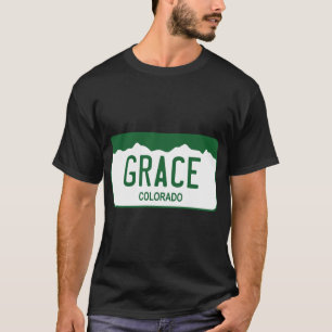 Camiseta Colorado License Plate - Grace