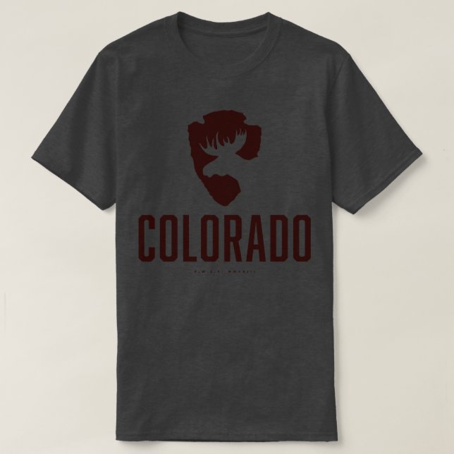 Camiseta Colorado Moose Brown (Diseño del anverso)