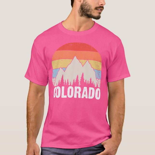 Camiseta Colorado Mountains Nature Hiking Climbing (Anverso)