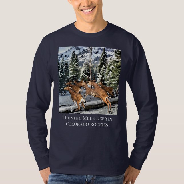 Camiseta Colorado Mule Deer Hunting Mens (Anverso)