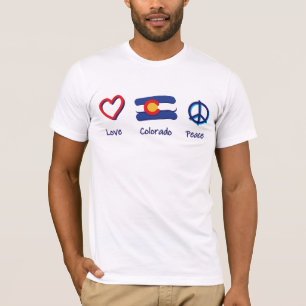 Camiseta Colorado Peace Love Colorado