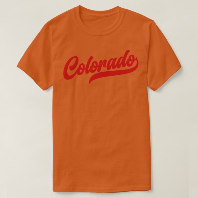 Camiseta Colorado Retro Colorado Avalanche (Diseño del anverso)