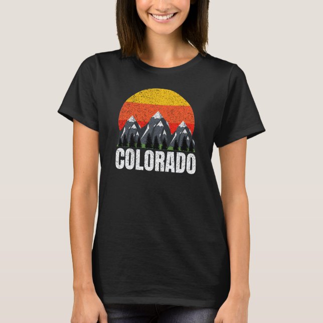 Camiseta Colorado Retro Sunset T-Shirt (Anverso)