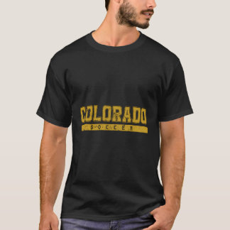 Camiseta Colorado Soccer Varsity Yellow Vintage Textos