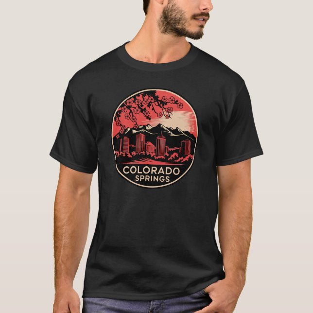 Camiseta Colorado Springs City Colorado USA (Anverso)